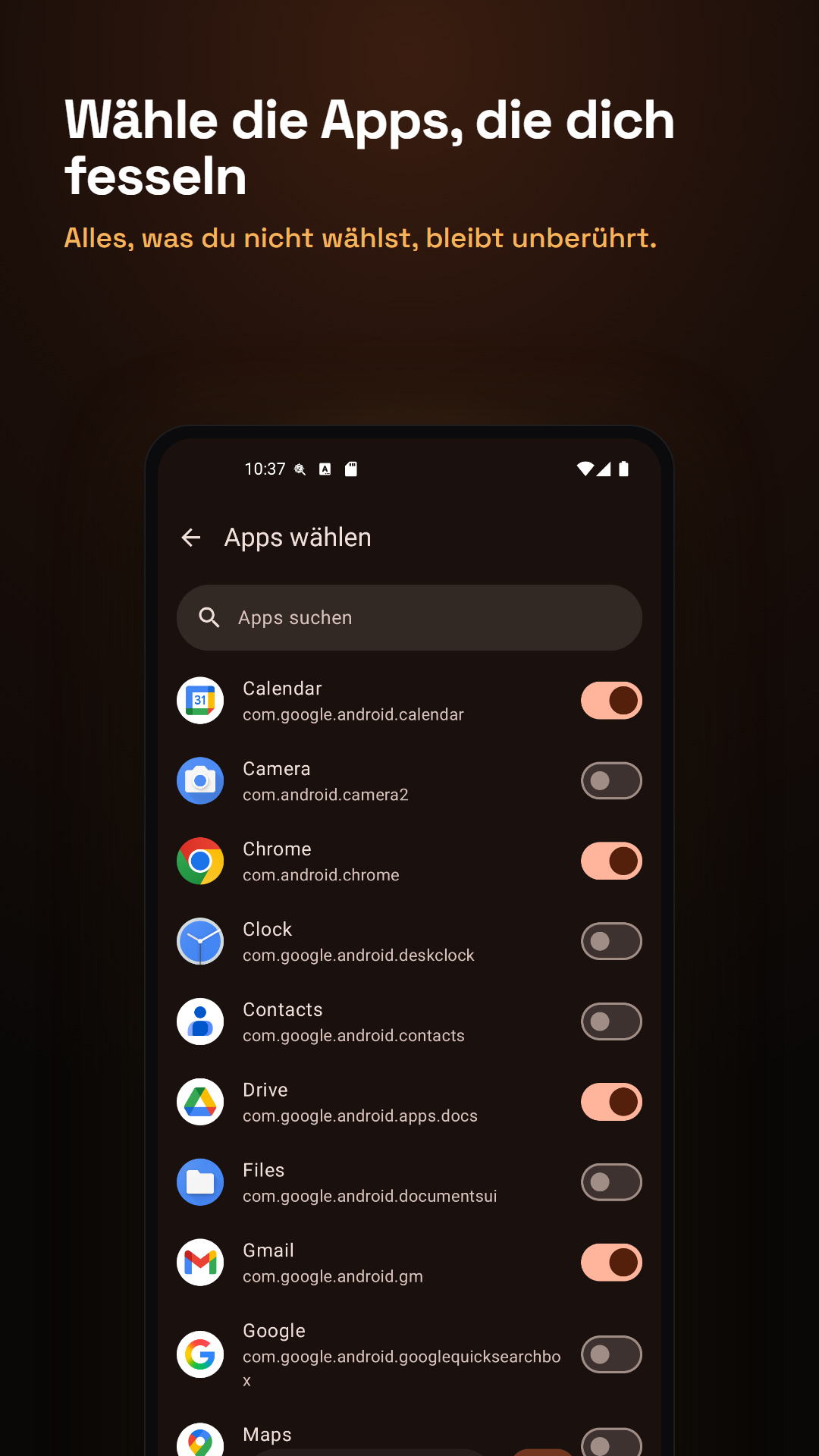 Wähle die Apps, die dich fesseln